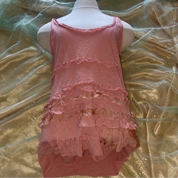 J. Crew Tops - J. Crew Dusty Rose Ruffled Sleeveless Tank Top